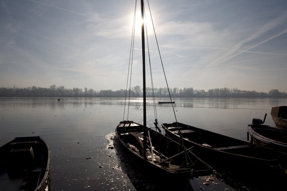 Gabare et plate de Loire, © Mathieu Besson